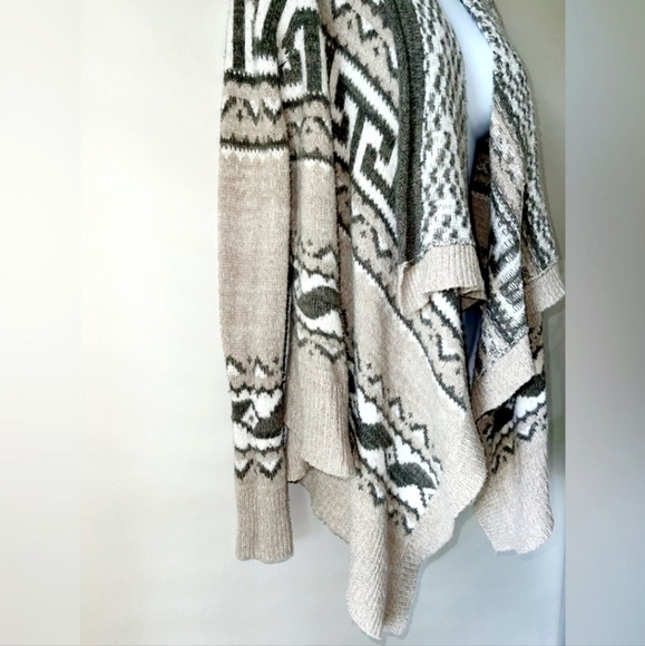 Abercrombie & Fitch Wool Blend Open Front Waterfall Cardigan Sweater Womens XS/S - Picture 2 of 13